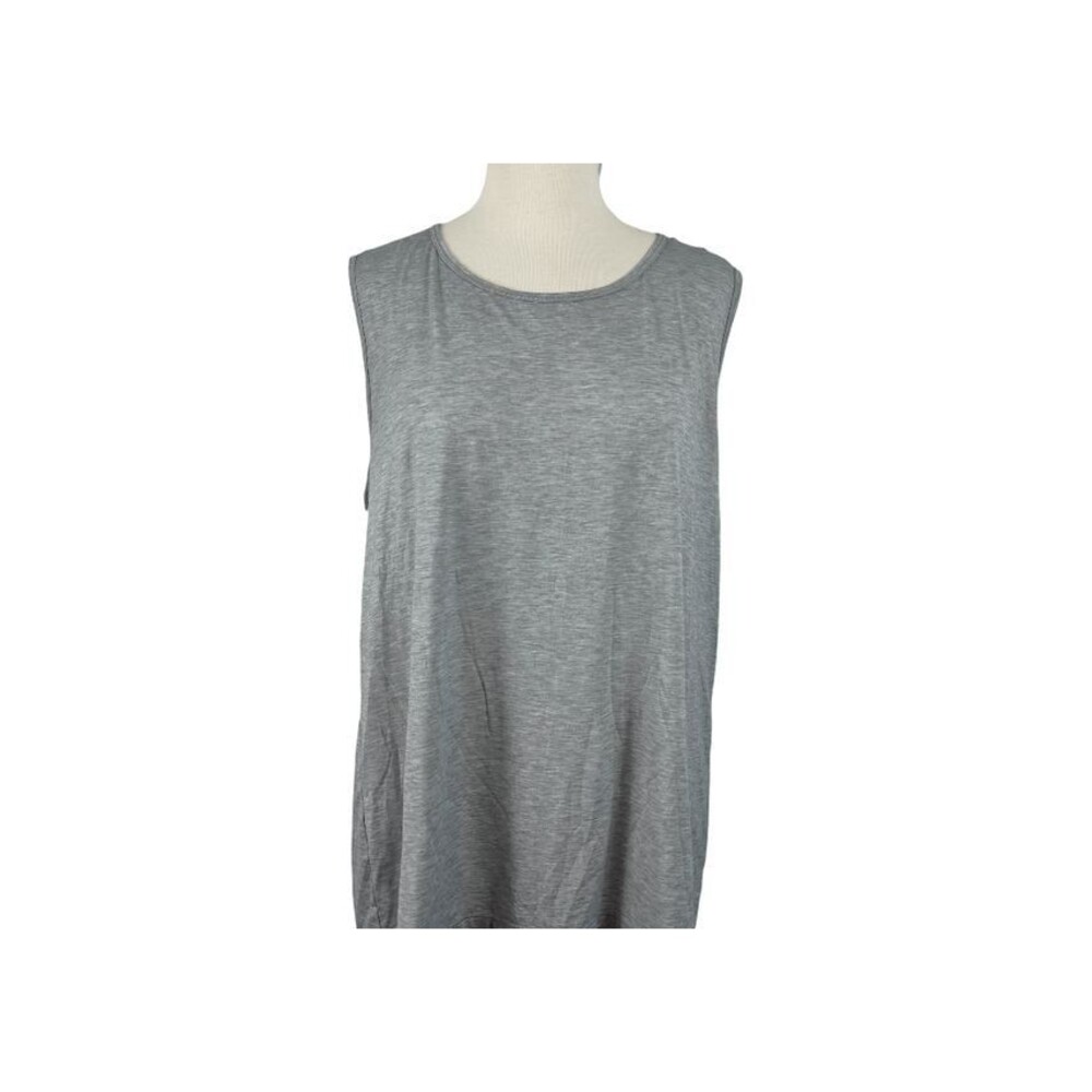 ATHLETA Essence Gray Layered Cross Back Tank XL